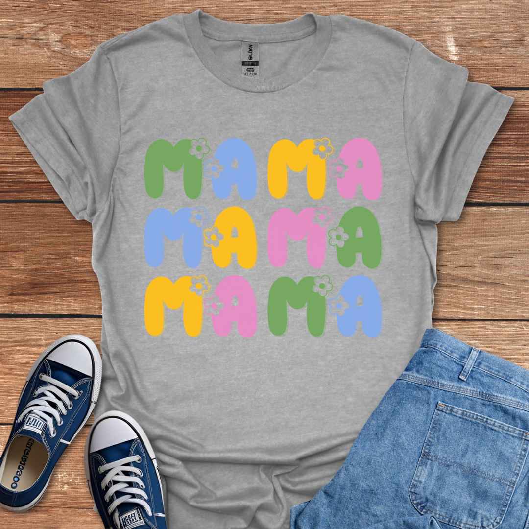 Mama Flowers Graphic T-Shirt
