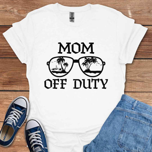 Mom Off Duty Sunglasses Graphic T-Shirt