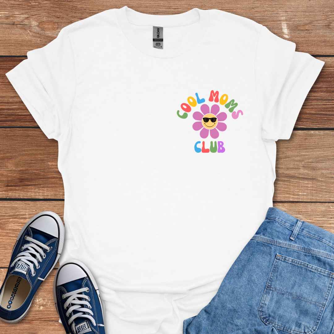 Cool Moms Club Crest Graphic T-Shirt