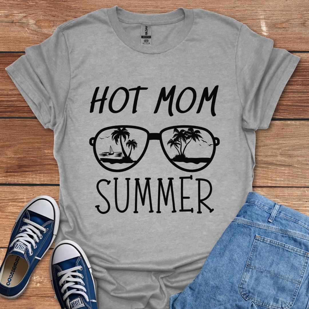 Hot Mom Summer Graphic T-Shirt