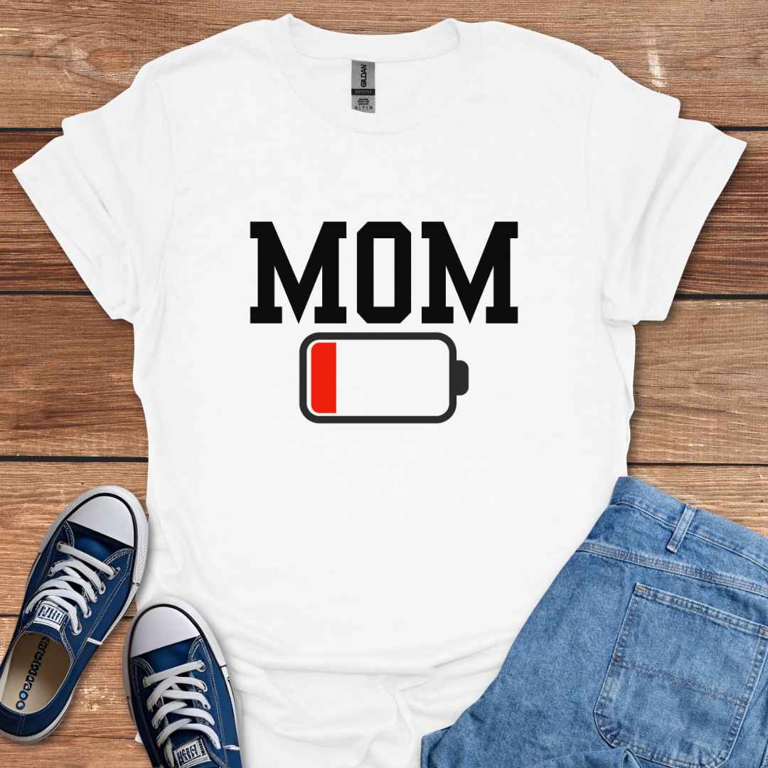 Mom Low Battery T-Shirt