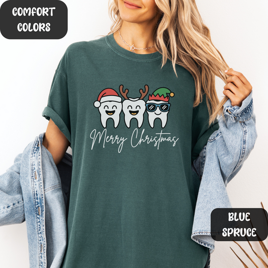 Dental Christmas T-Shirt, Xmas Teeth Tee, Dental Hygienist Shirt, Holiday Dentist Tshirt, Dental Assistant Gift, Dental School