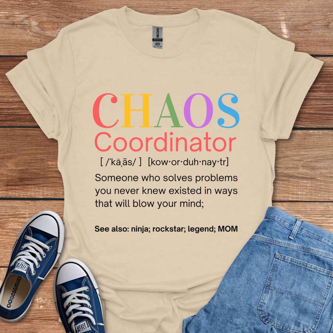 Chaos Coordinator Ninja Rockstar Legend Mom Graphic T-Shirt