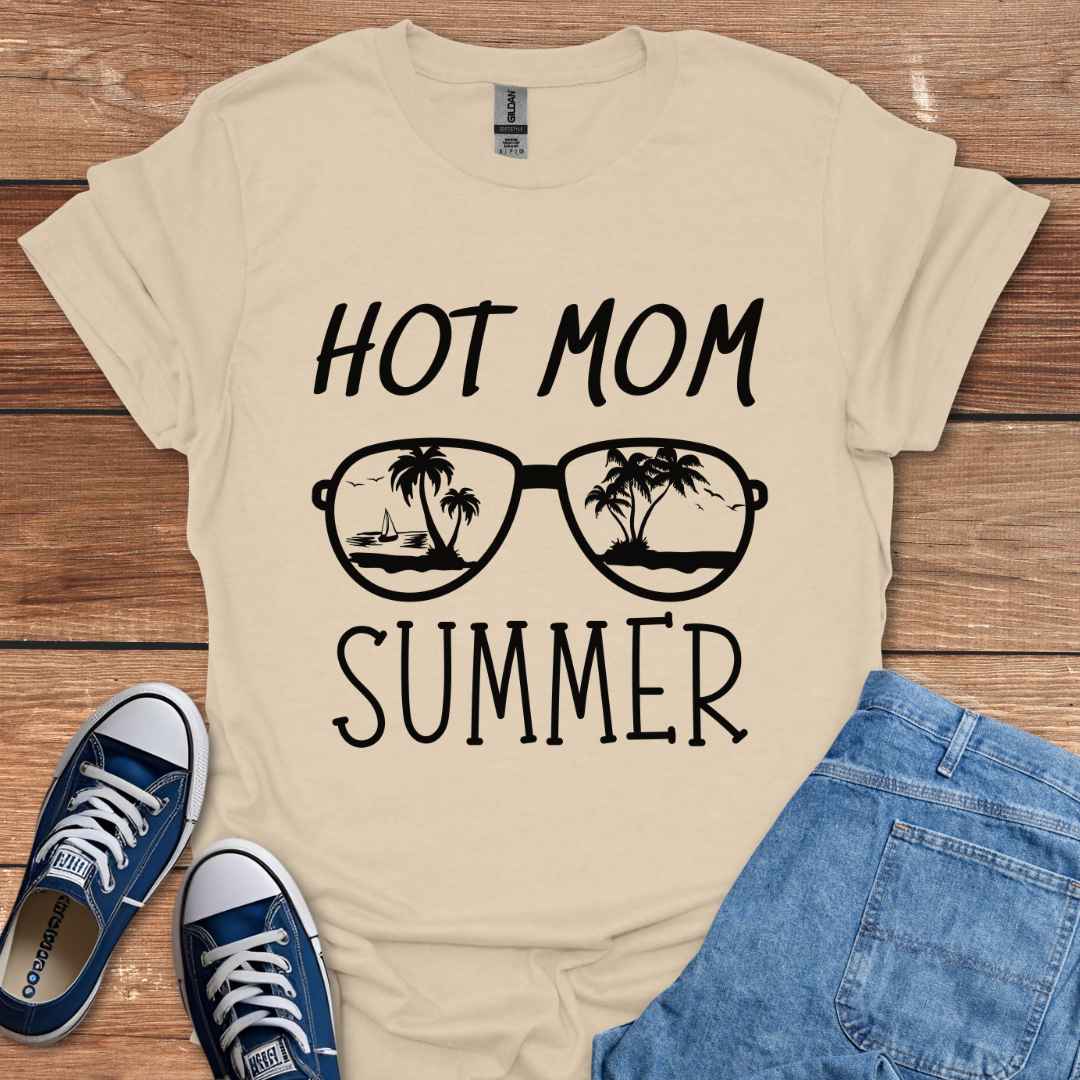 Hot Mom Summer Graphic T-Shirt