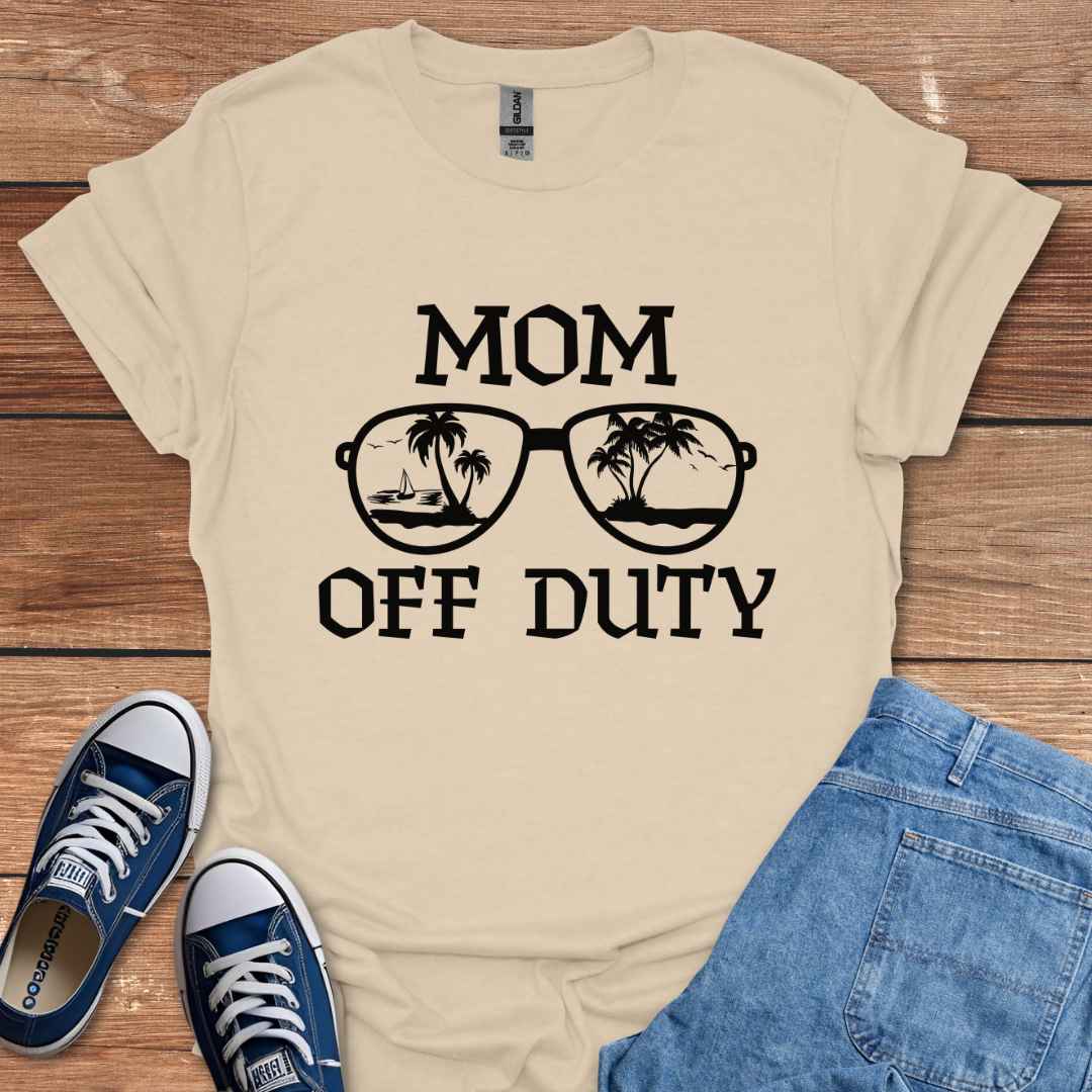 Mom Off Duty Sunglasses Graphic T-Shirt