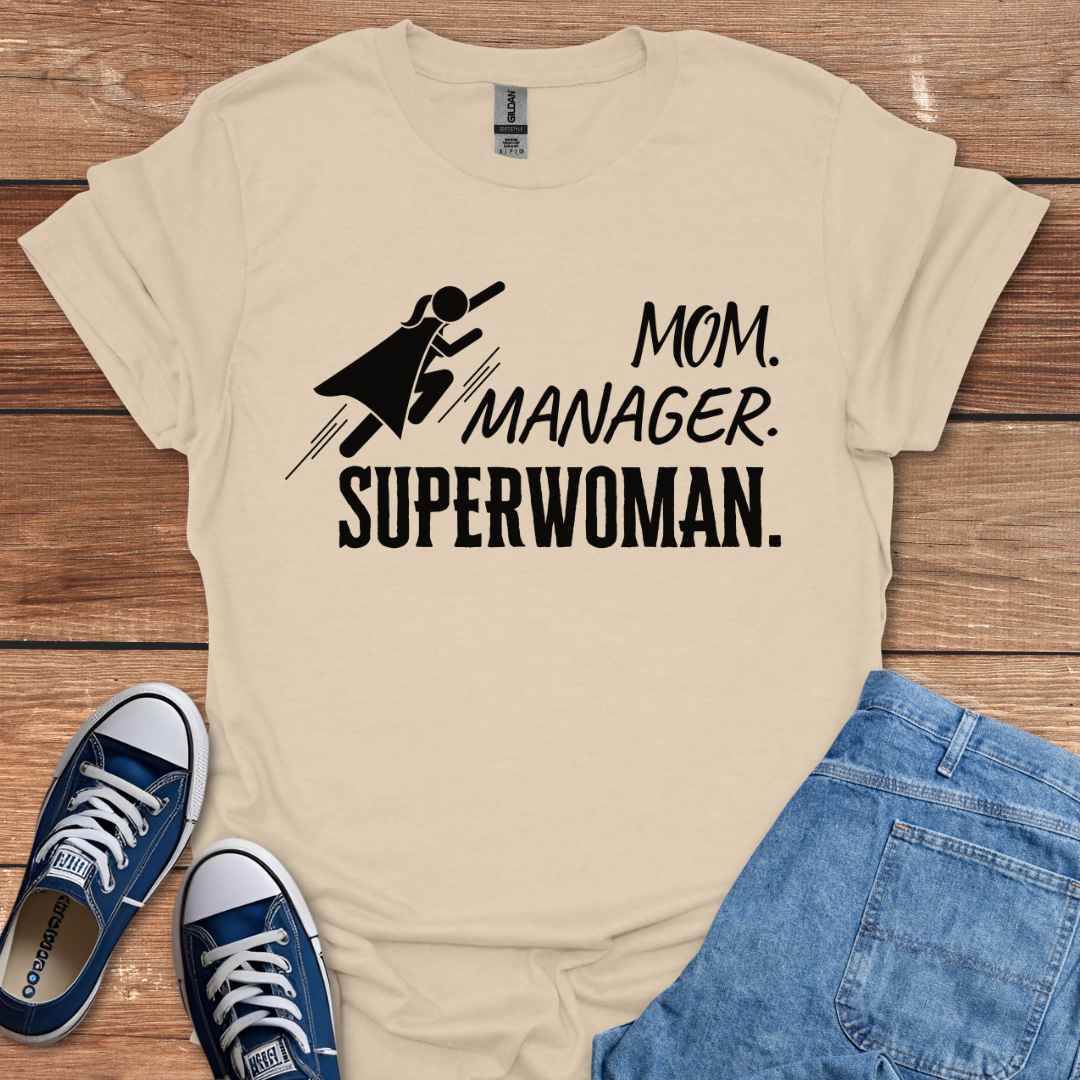 Mom Manager Superwoman T-Shirt