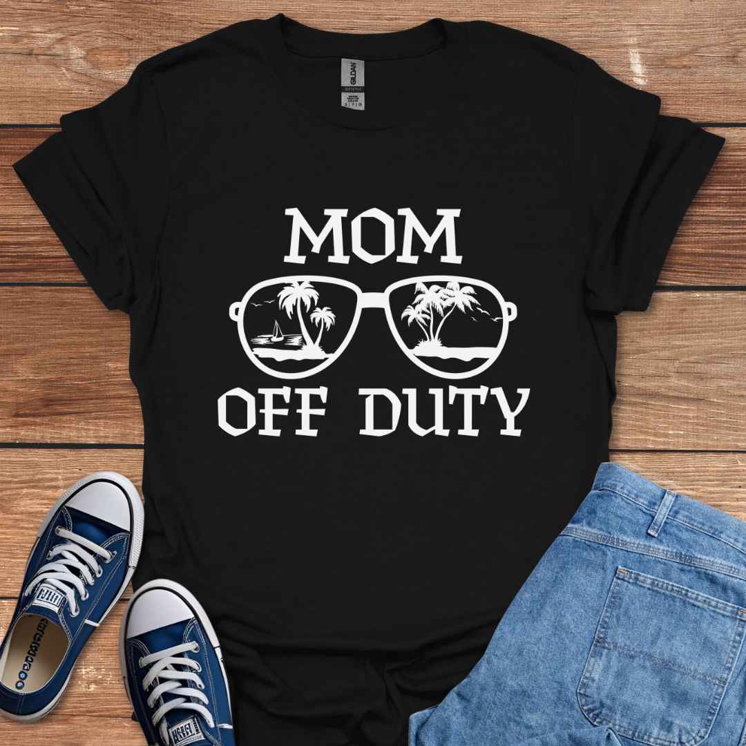 Mom Off Duty Sunglasses Graphic T-Shirt