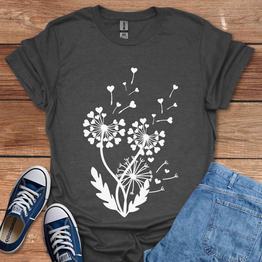 Dandelion Hearts Graphic T-Shirt