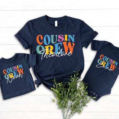 Personalized Cousin Crew Shirts, Cousin Crew Shirts, Cousin Trip, New to the Cousin Crew, Cousin Gathering, Matching Cousins Shirt