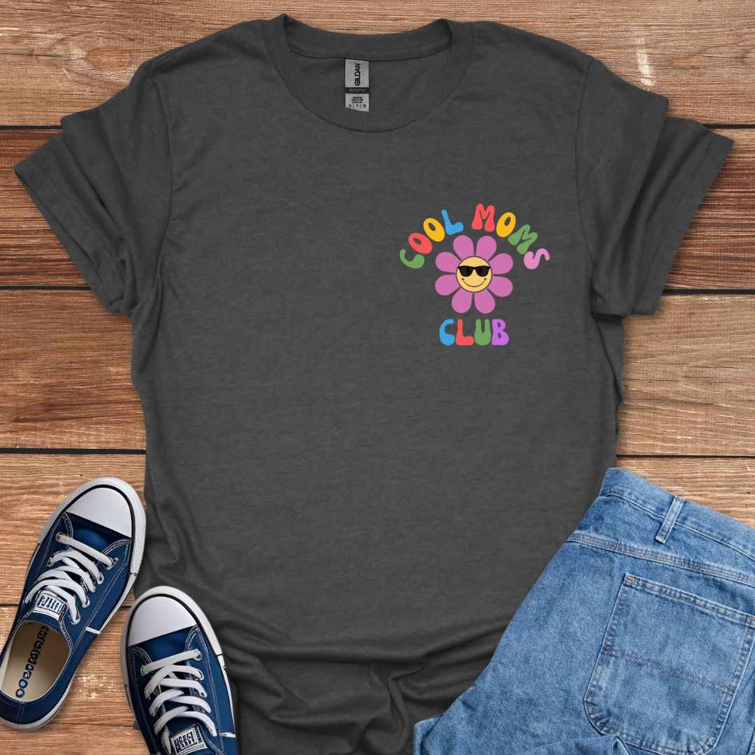 Cool Moms Club Crest Graphic T-Shirt