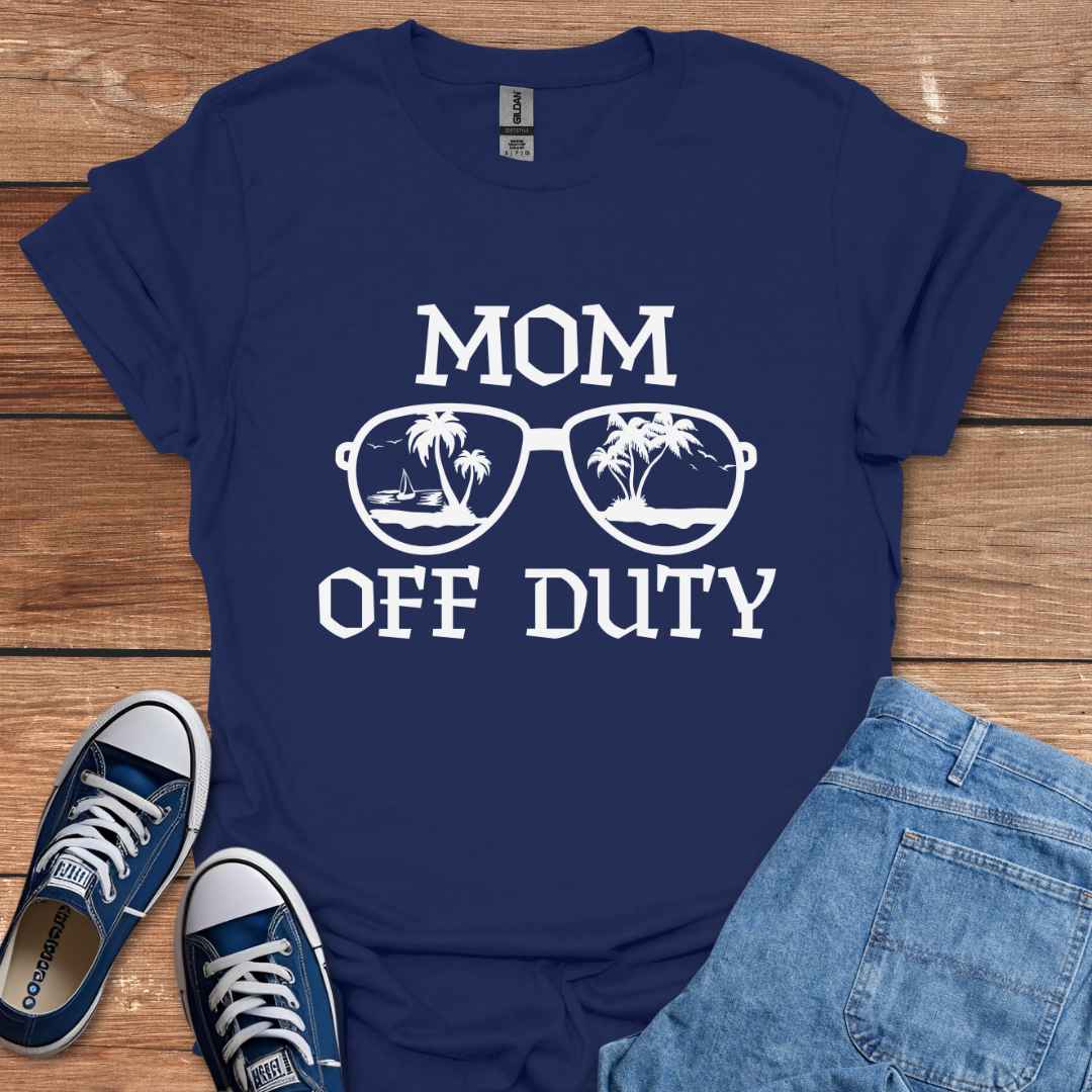 Mom Off Duty Sunglasses Graphic T-Shirt