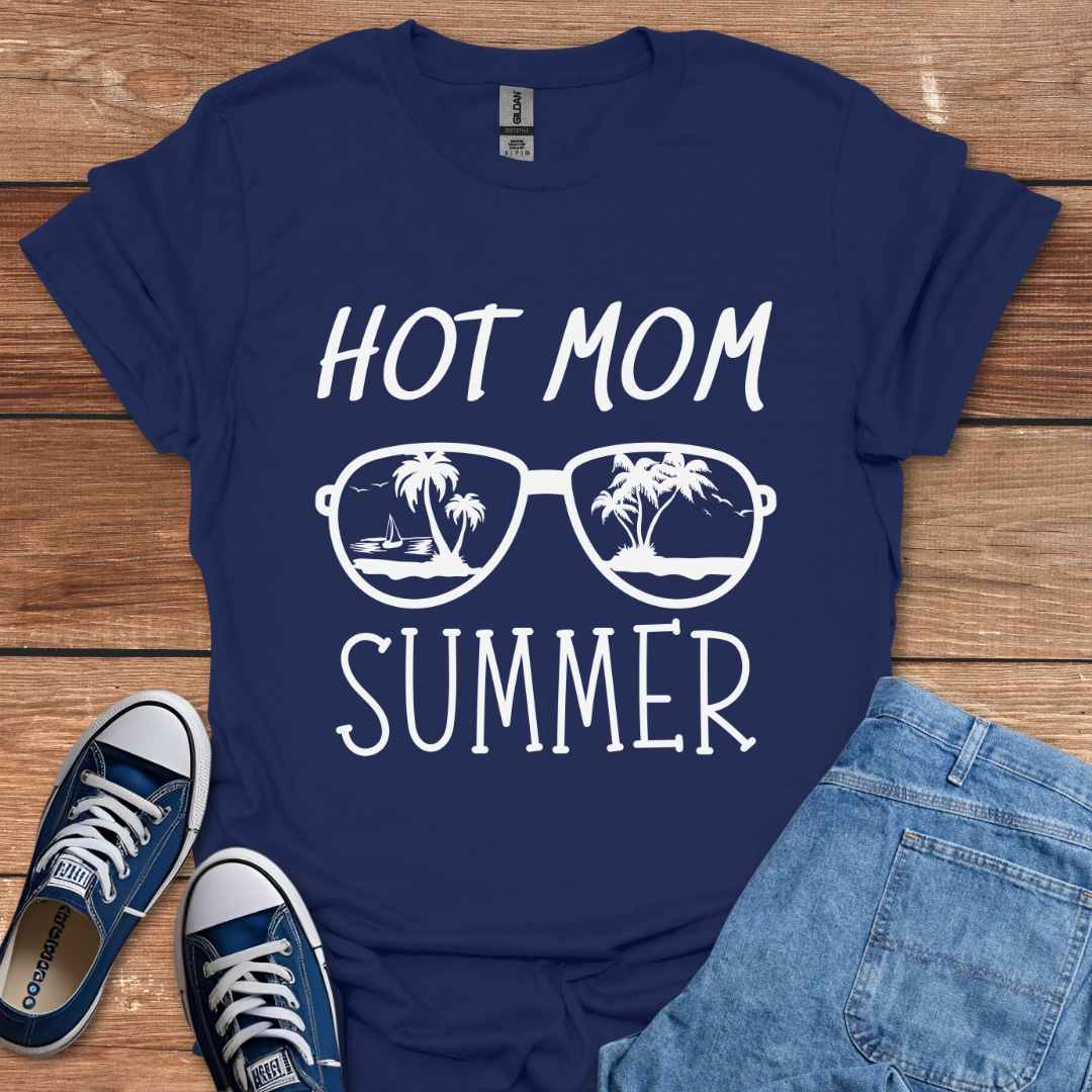 Hot Mom Summer Graphic T-Shirt
