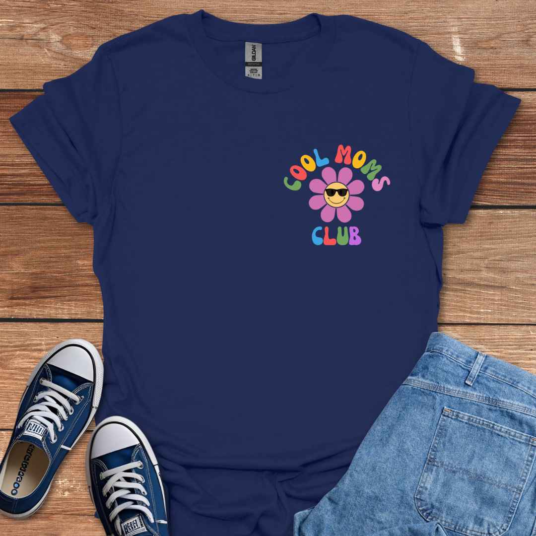 Cool Moms Club Crest Graphic T-Shirt