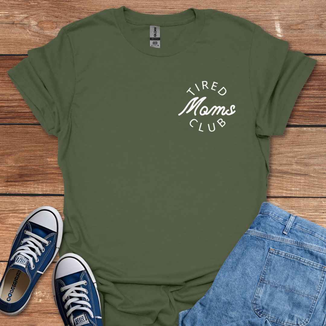 Tired Moms Club Crest T-Shirt