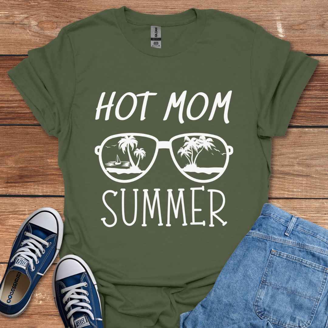 Hot Mom Summer Graphic T-Shirt