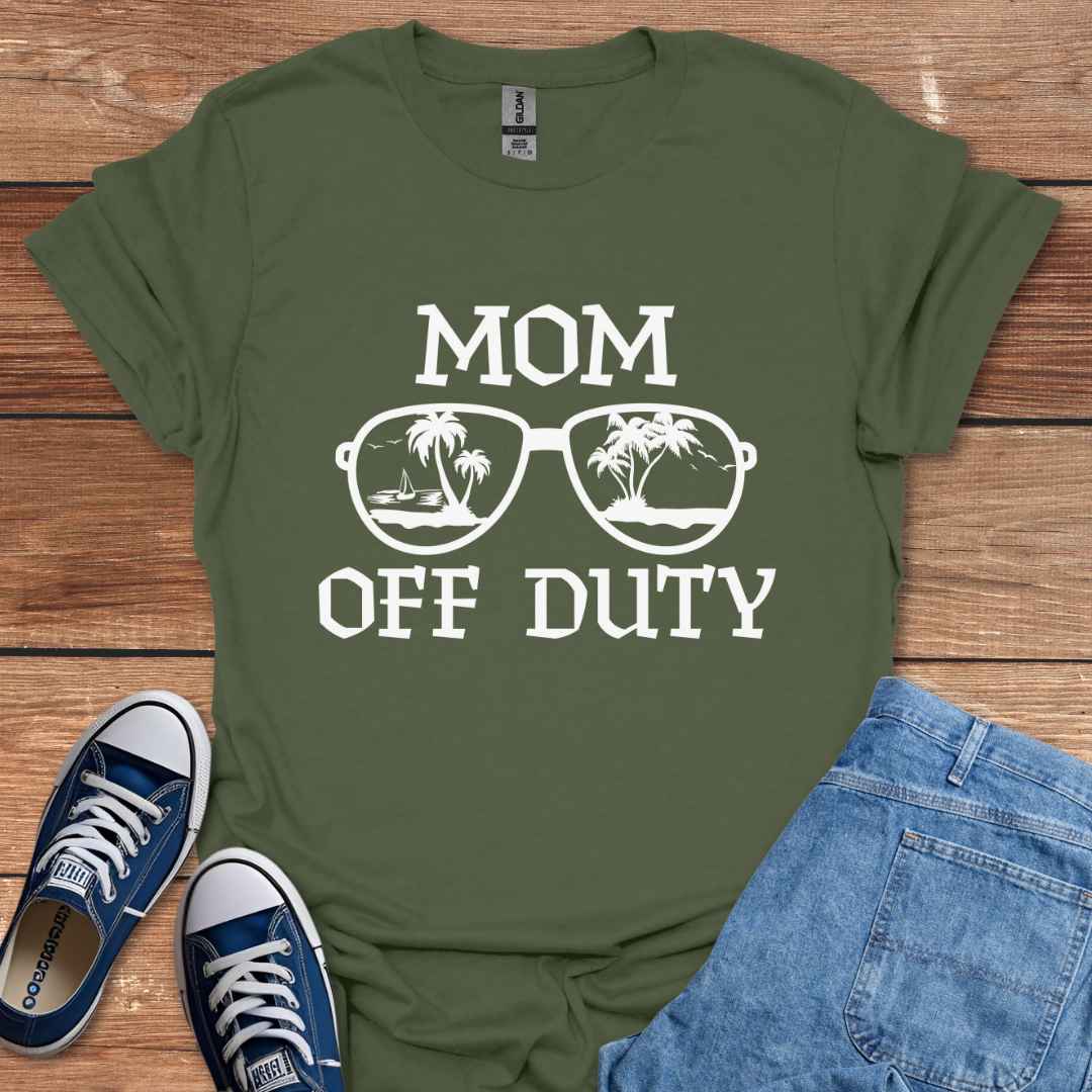 Mom Off Duty Sunglasses Graphic T-Shirt